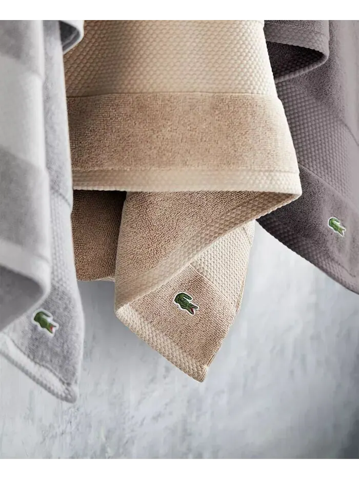 Набор полотенец Lacoste Home Lacoste Heritage Supima антимикробных хлопковых, 6 шт — изображение 9 из 12, темно-синий