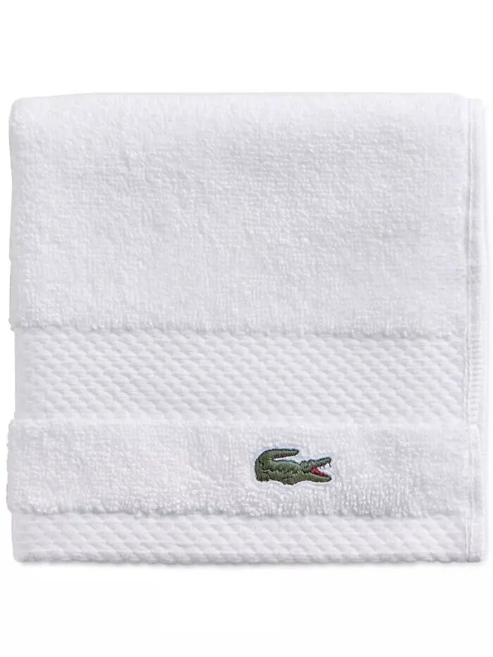 Набор полотенец Lacoste Home Lacoste Heritage Supima антимикробных хлопковых, 6 шт — изображение 1 из 12, белый