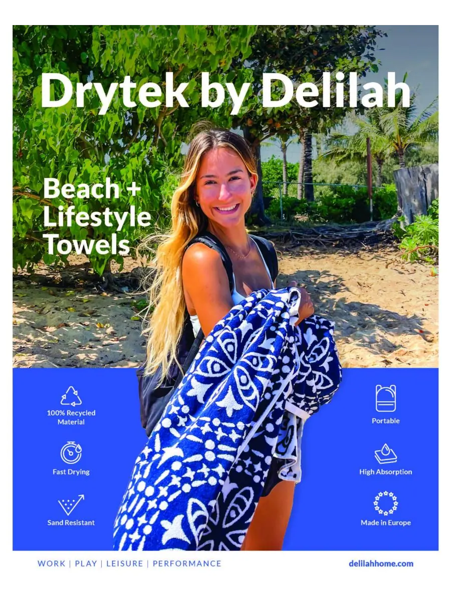 Пляжное полотенце Drytek by Delilah, 36" x 70" Delilah Home — изображение 2 из 3, фиолетовый