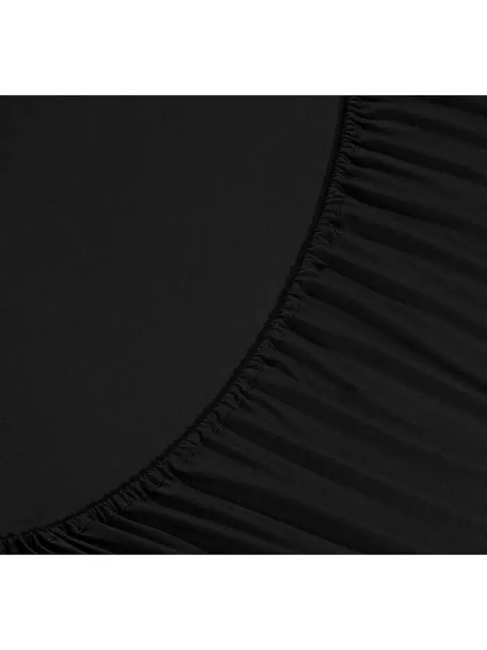 Роскошные наборы мягких однотонных простыней Elegant Comfort — изображение 2 из 8, черный