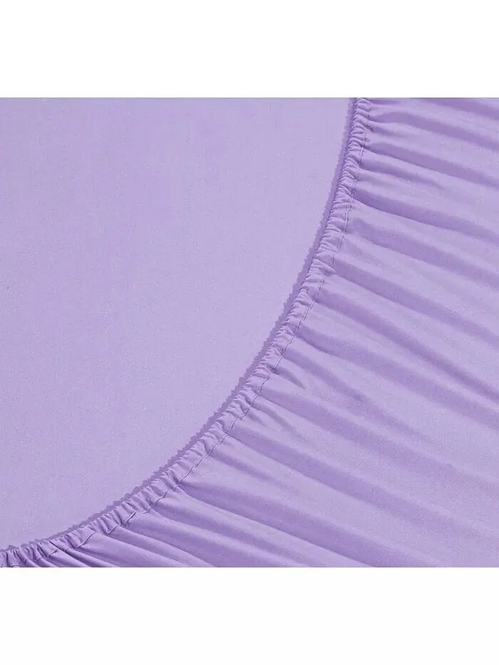 Роскошные наборы мягких однотонных простыней Elegant Comfort — изображение 3 из 9, фиолетовый