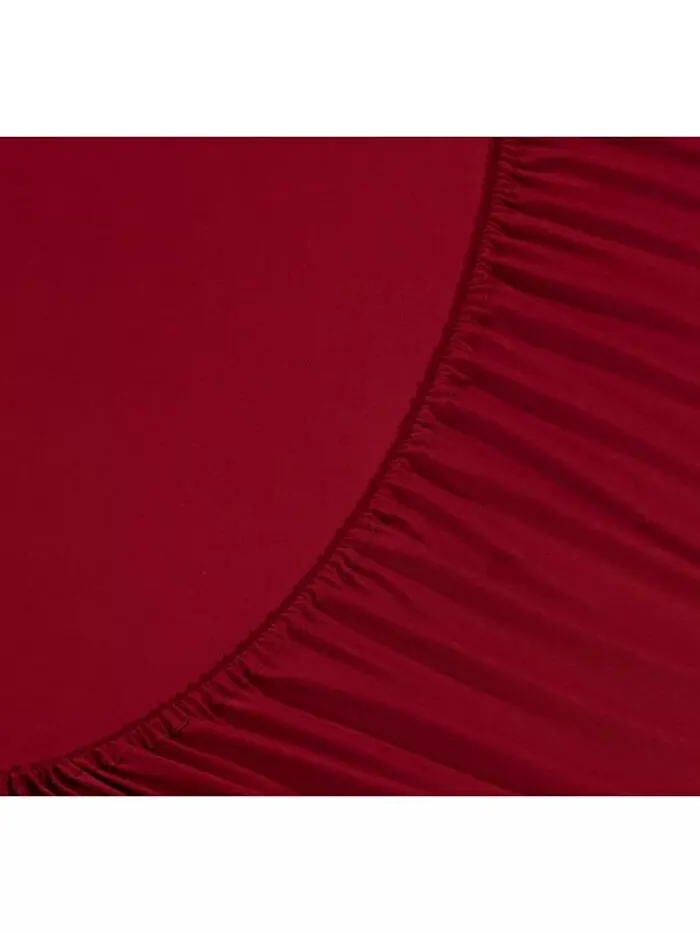 Роскошные наборы мягких однотонных простыней Elegant Comfort — изображение 4 из 9, темный красный