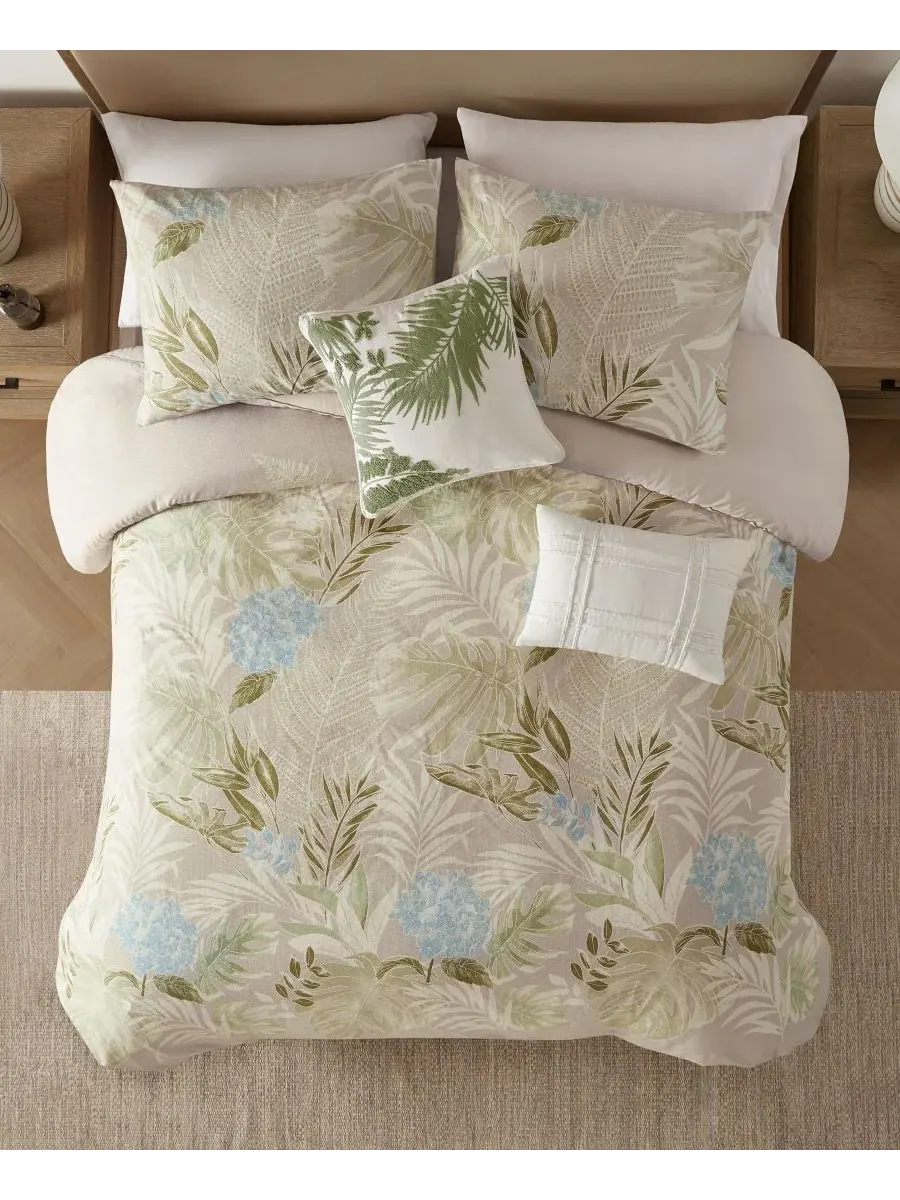 Комплект постельного белья Kiawah Island Cotton, 5 предметов, размер Full/Queen Harbor House — изображение 5 из 10, тауп