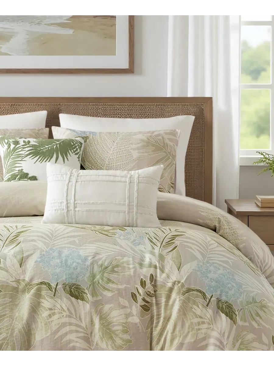 Комплект постельного белья Kiawah Island Cotton, 5 предметов, размер Full/Queen Harbor House — изображение 8 из 10, тауп