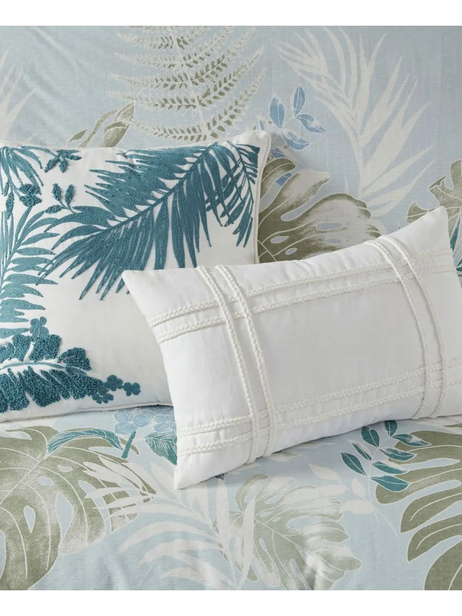 Комплект постельного белья Kiawah Island Cotton, 5 предметов, размер Full/Queen Harbor House — изображение 4 из 8, синий