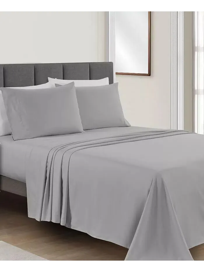 Наборы твердых простыней из микрофибры Fairfield Square Collection — изображение 3 из 3, серый