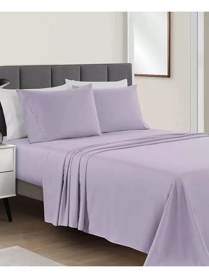 Наборы твердых простыней из микрофибры Fairfield Square Collection — изображение 3 из 3, светлый фиолетовый