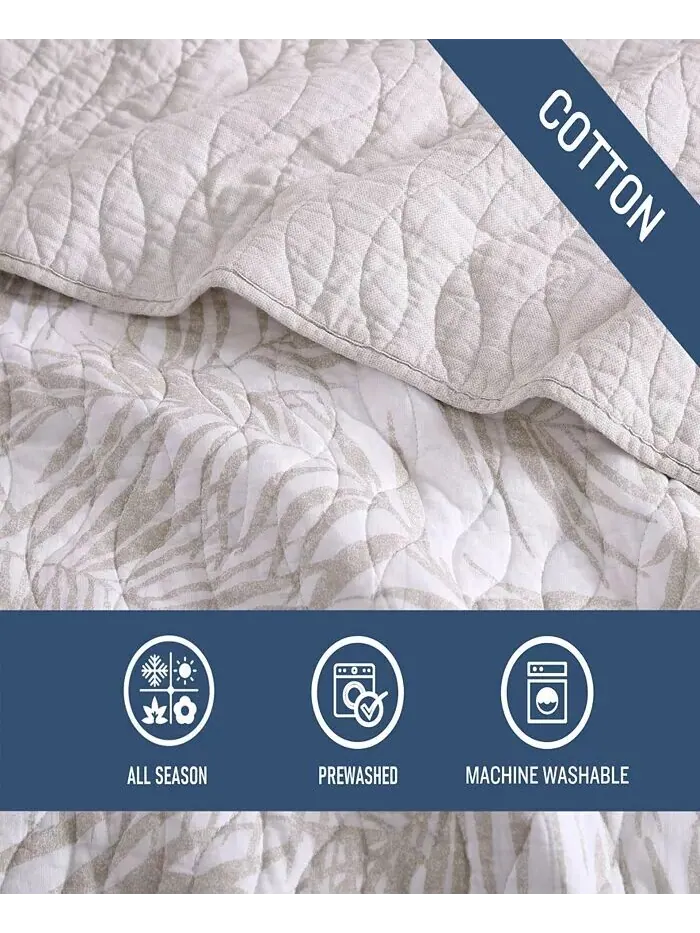 Комплект одеял Tommy Bahama Palm Day Tommy Bahama Home — изображение 9 из 9, бежевый
