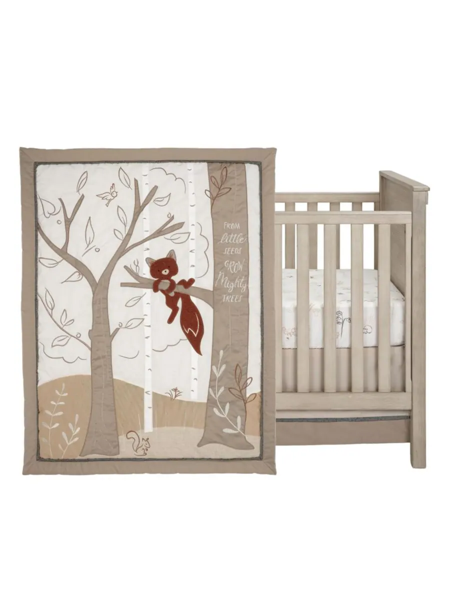 Комплект постельного белья для детской кроватки Treetop Fox Woodland Tree Nursery из 3 предметов — изображение 2 из 10