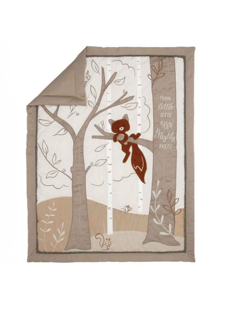Комплект постельного белья для детской кроватки Treetop Fox Woodland Tree Nursery из 3 предметов — изображение 7 из 10