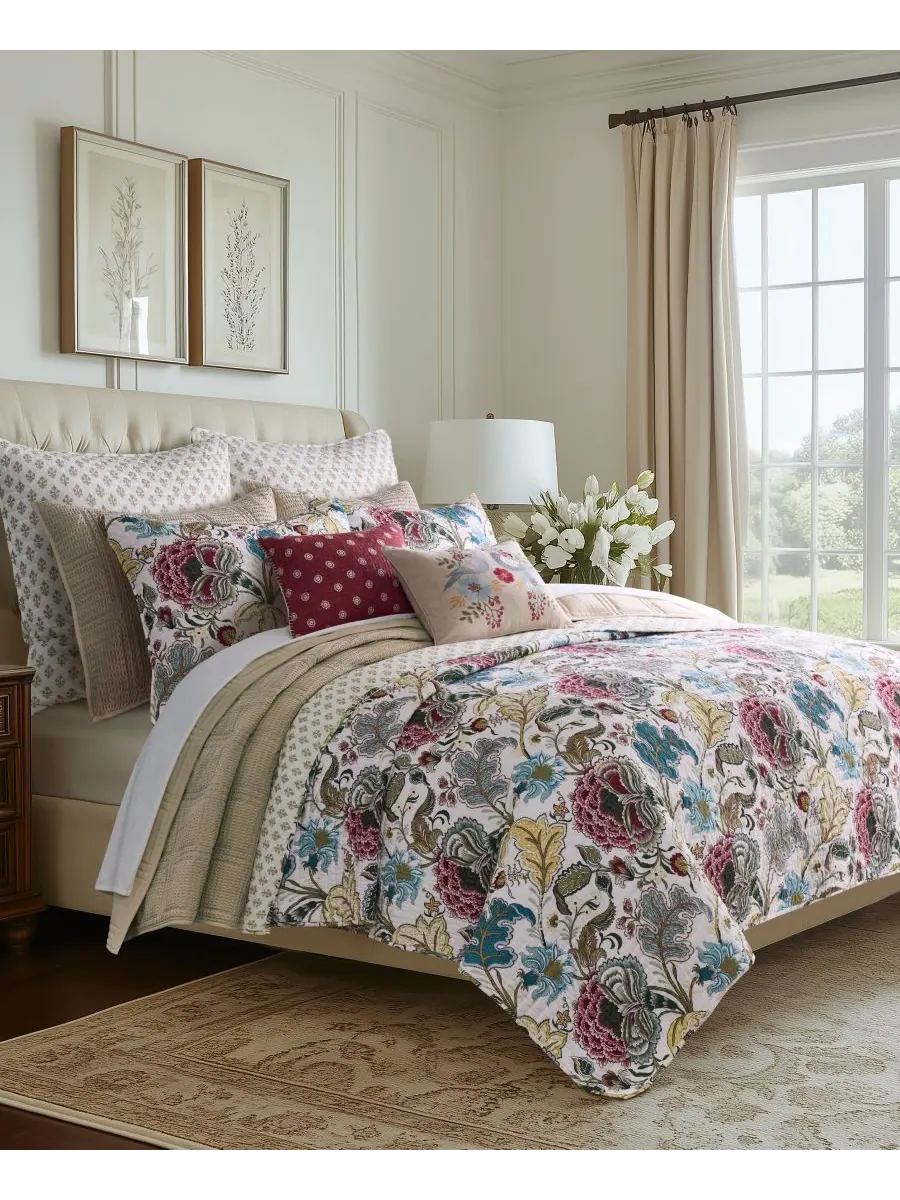 Комплект постельного белья Angelica Spring Jacobean Floral из 3 предметов, размер King Levtex