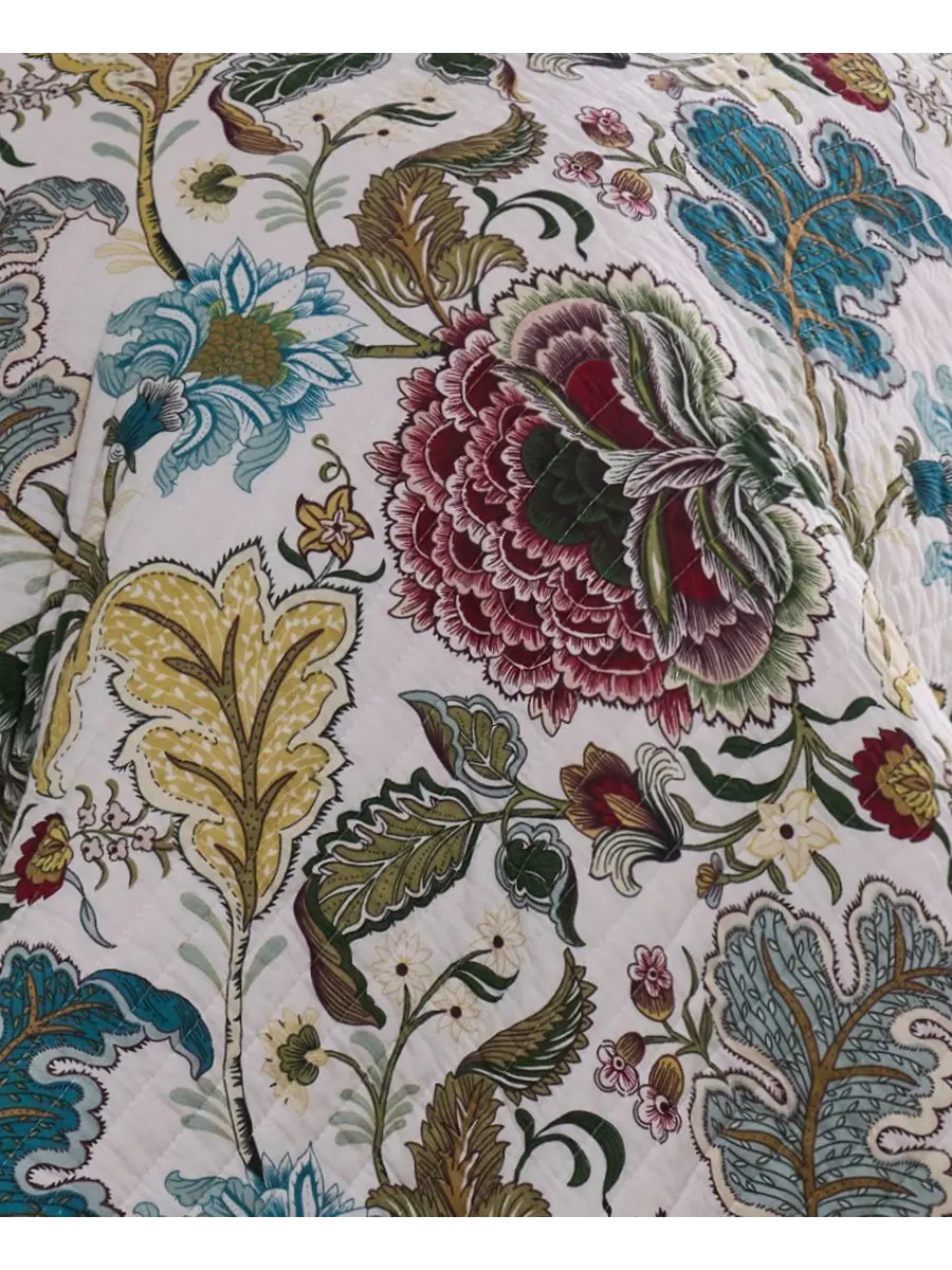 Комплект постельного белья Angelica Spring Jacobean Floral из 3 предметов, размер King Levtex — изображение 6 из 6, кремовый