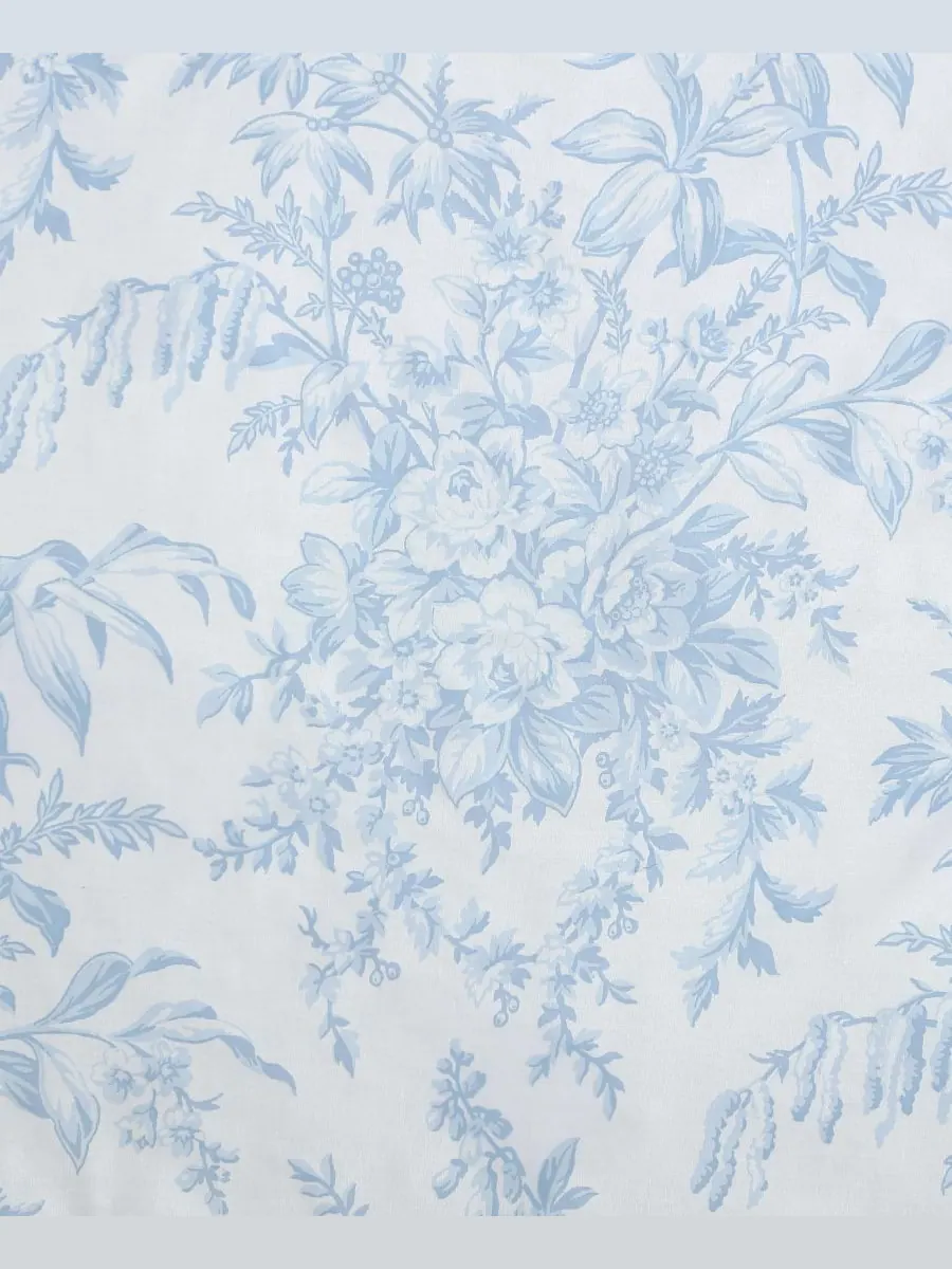 Комплект постельного белья Bedford Cotton, 3 предмета, двусторонний, размер King Laura Ashley — изображение 6 из 9, синий