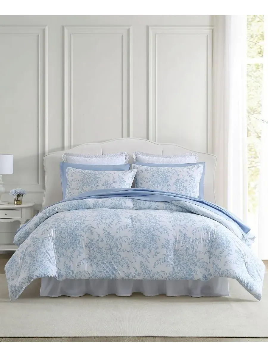 Комплект постельного белья Bedford Cotton, 3 предмета, двусторонний, размер King Laura Ashley