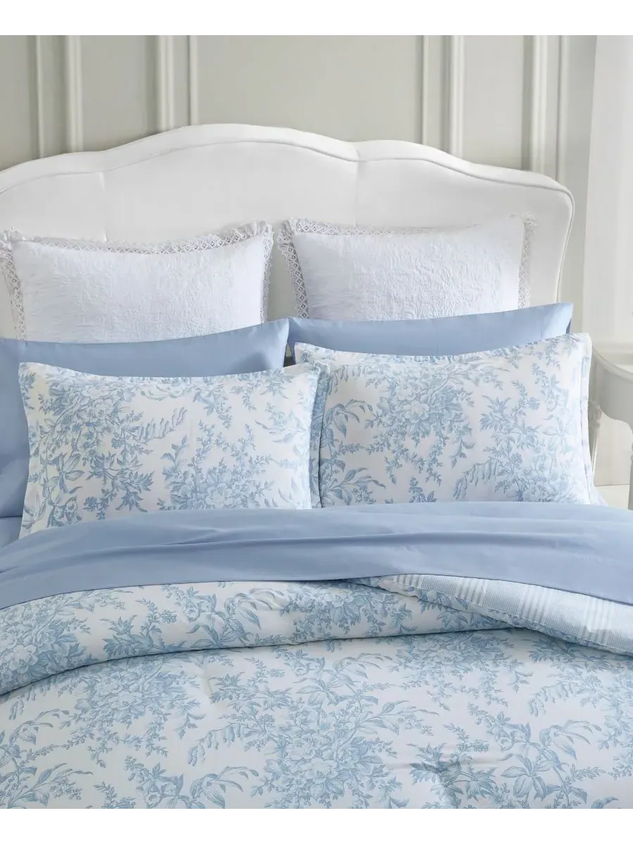 Комплект постельного белья Bedford Cotton, 3 предмета, двусторонний, размер King Laura Ashley — изображение 3 из 9