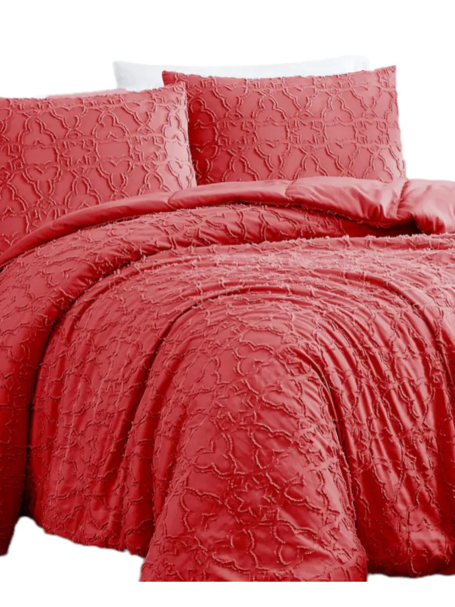 Комплект постельного белья Stella Clipped Jacquard из 3 предметов, размер Twin Southshore Fine — изображение 3 из 6