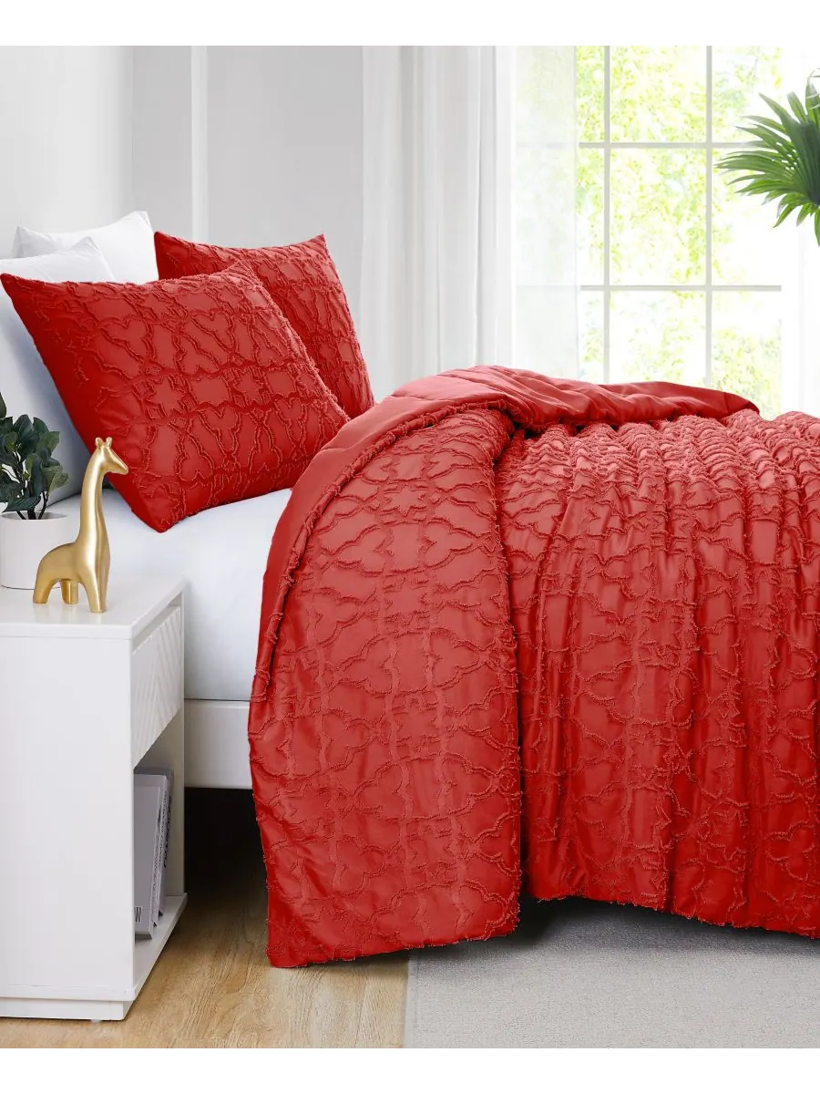 Комплект постельного белья Stella Clipped Jacquard из 3 предметов, размер Twin Southshore Fine — изображение 6 из 6