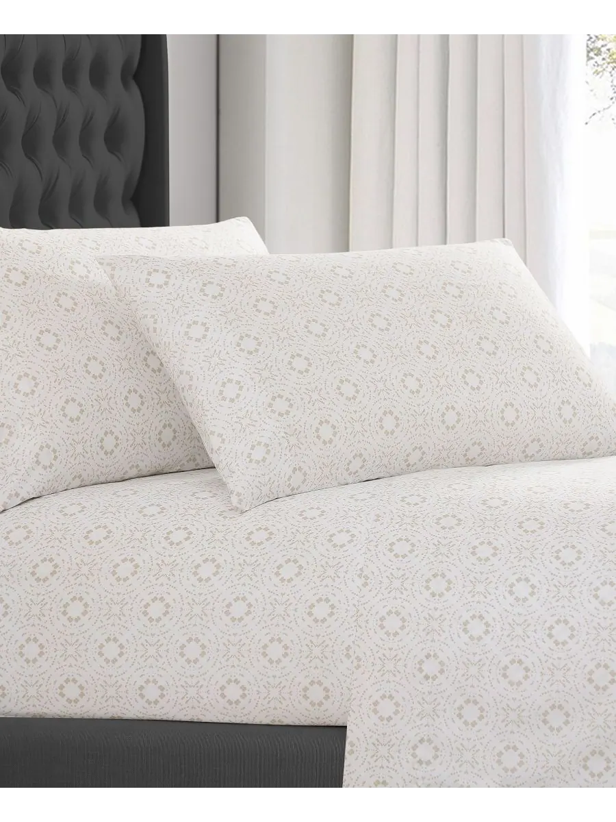 Комплект постельного белья ELLE Décor с принтом, 4 предмета, размер Full ELLE Décor — изображение 2 из 8, высокий прилив