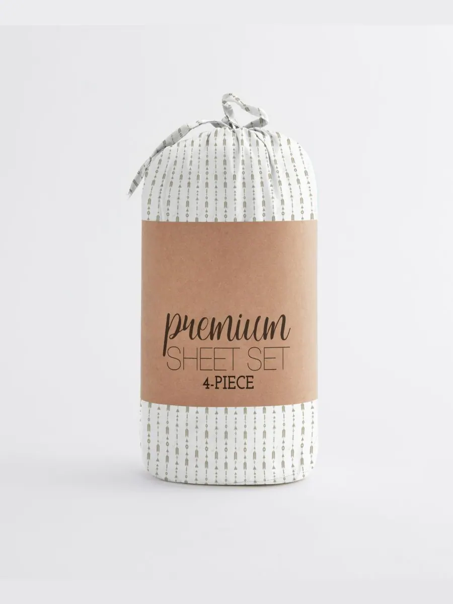 Комплект постельного белья Boho & Beyond Premium Ultra Soft Pattern из 3 предметов, размер Twin — изображение 8 из 9