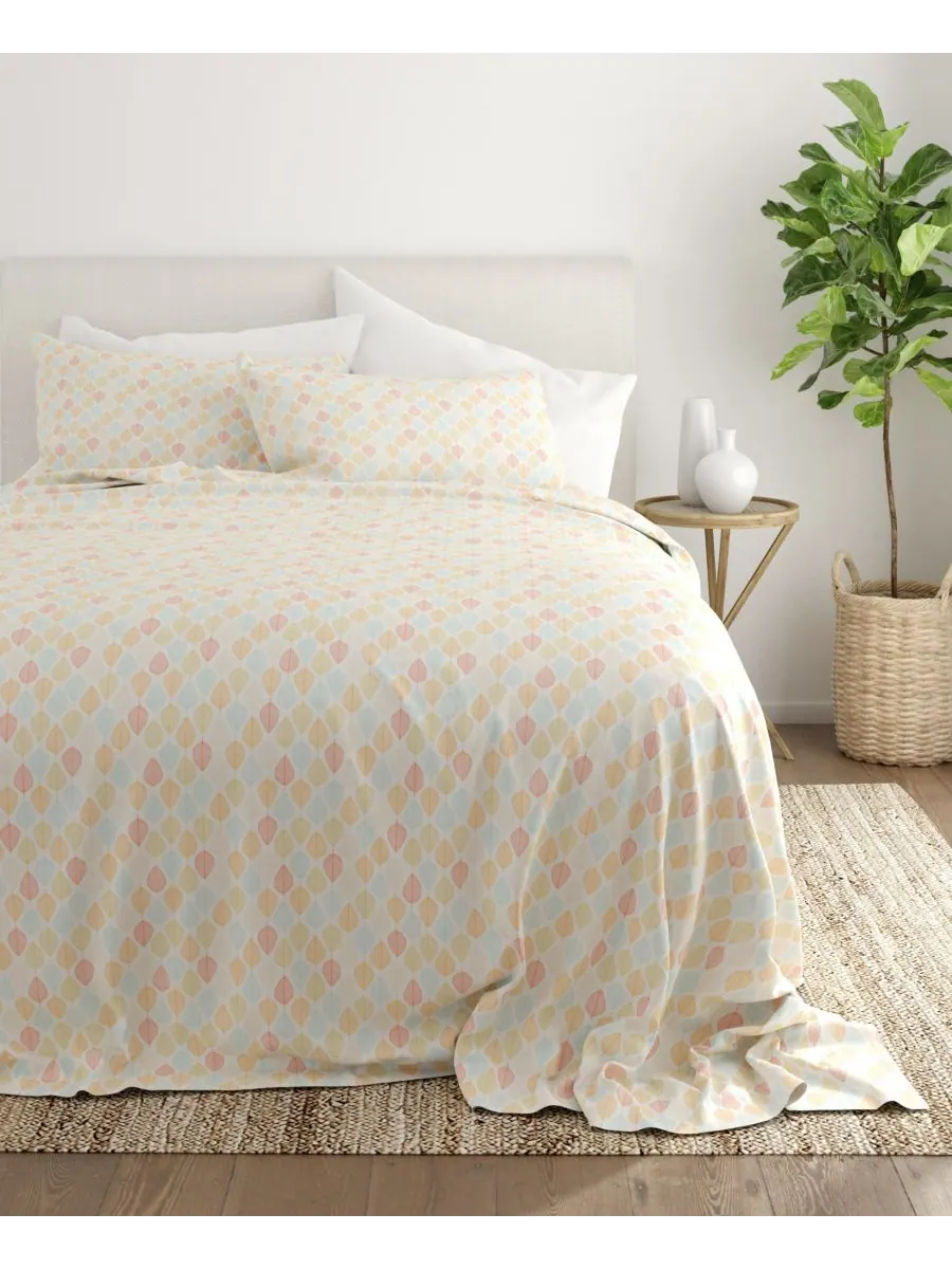 Комплект постельного белья Boho & Beyond Premium Ultra Soft Pattern из 4 предметов, размер Full — изображение 7 из 9, желтый