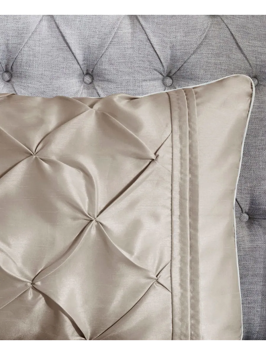 Комплект постельного белья Laurel Tufted из 7 предметов, размер King Madison Park — изображение 8 из 10, тауп