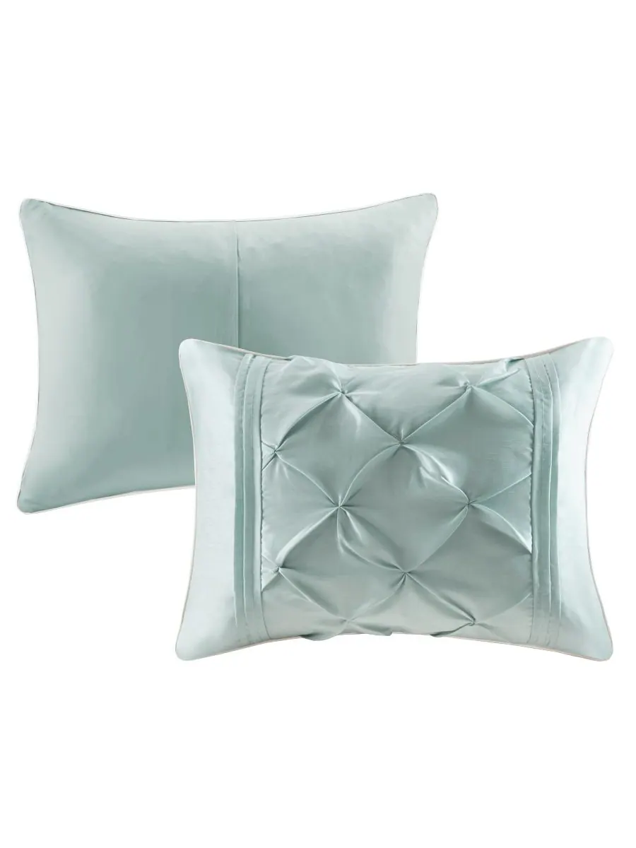 Комплект постельного белья Laurel Tufted из 7 предметов, размер King Madison Park — изображение 4 из 10, морская пена