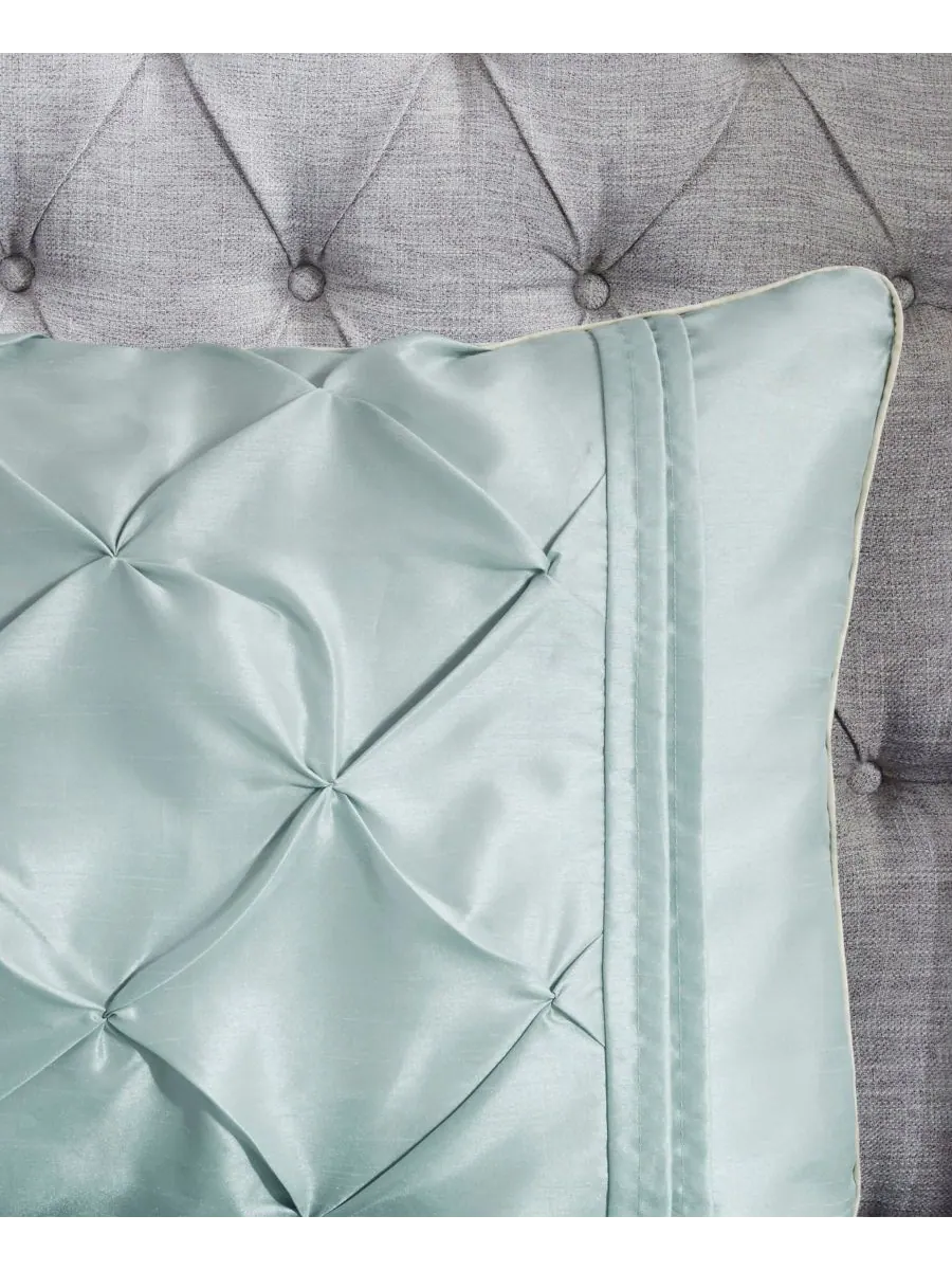 Комплект постельного белья Laurel Tufted из 7 предметов, размер King Madison Park — изображение 8 из 10, морская пена