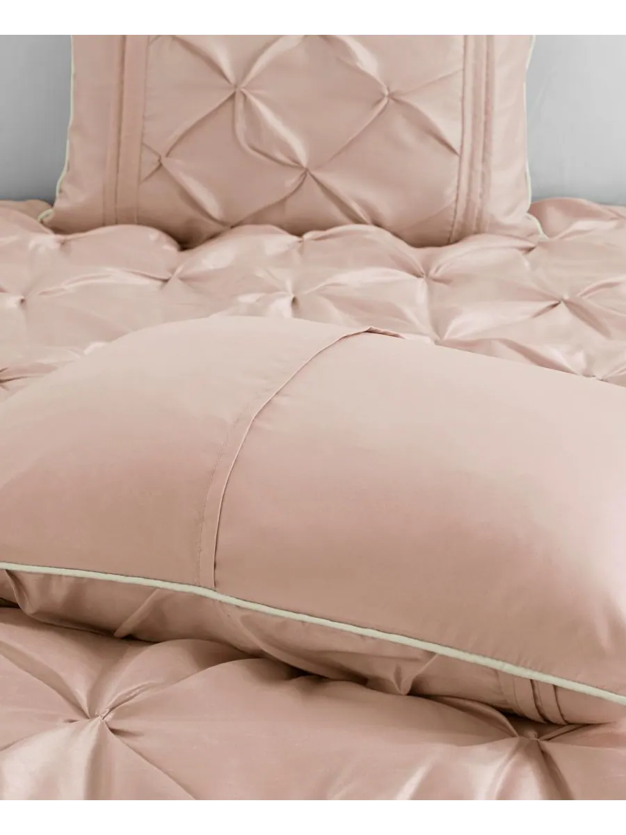Комплект постельного белья Laurel Tufted из 7 предметов, размер King Madison Park — изображение 9 из 10, пудровый розовый