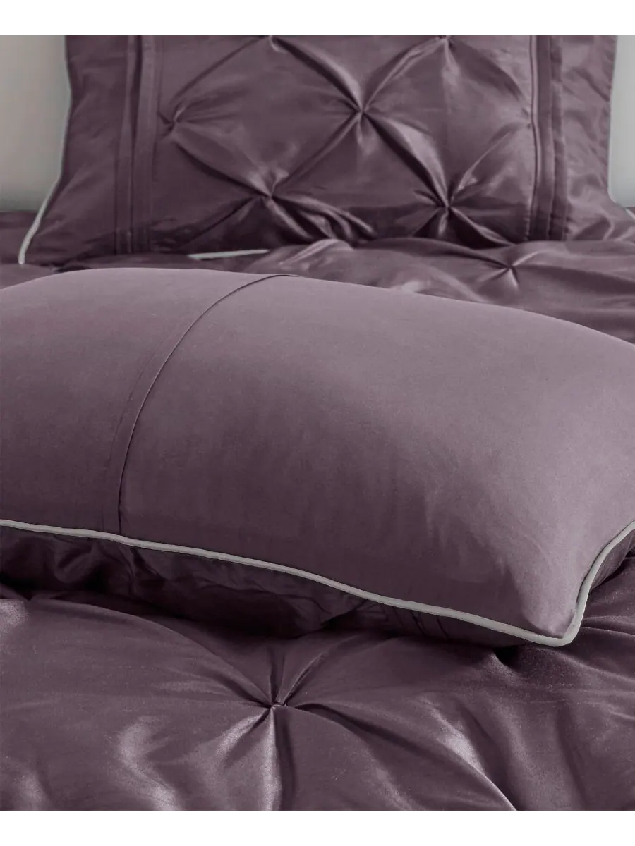 Комплект постельного белья Laurel Tufted из 7 предметов, размер King Madison Park — изображение 9 из 10, сливавый