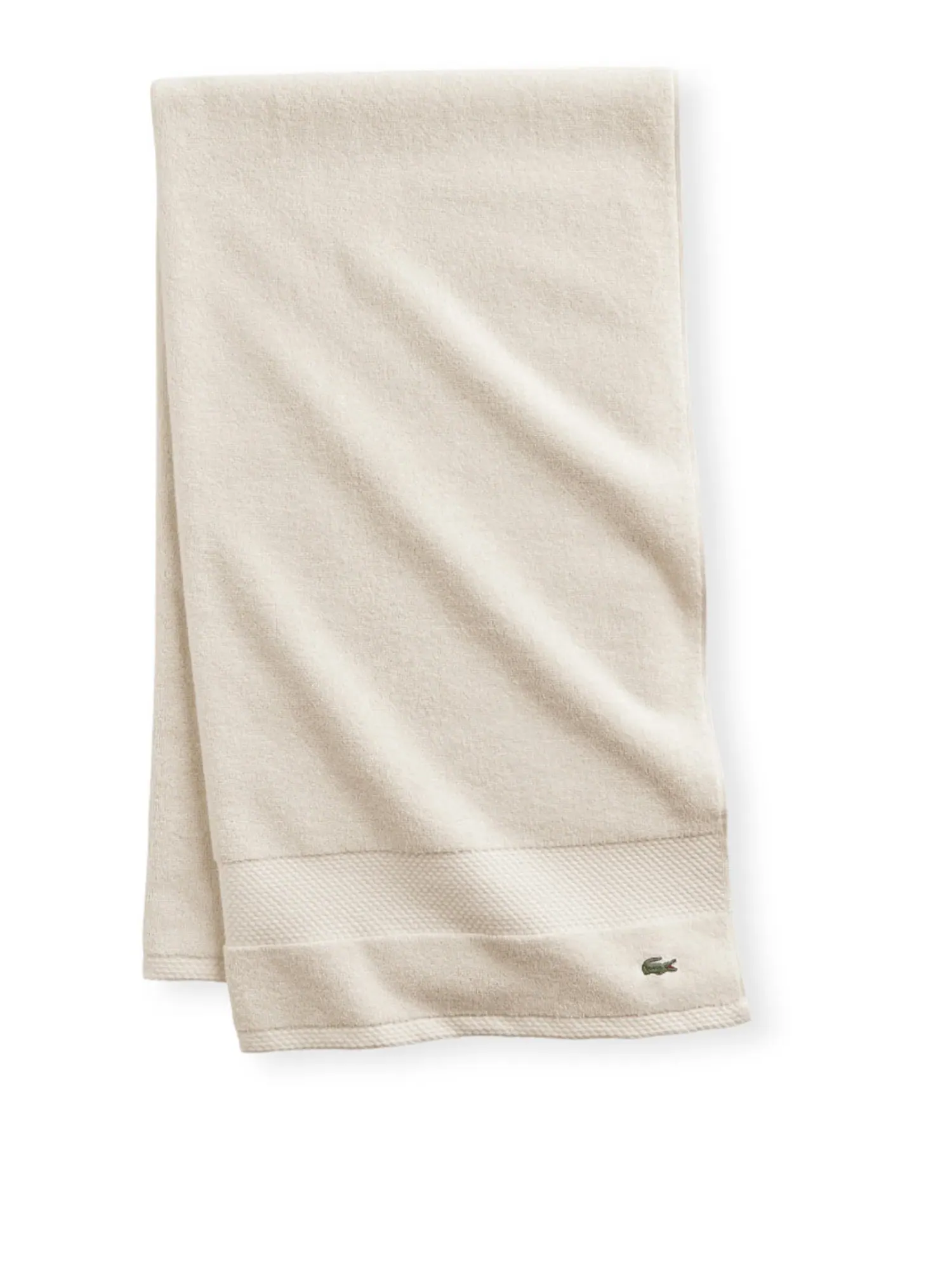 Антимикробное банное полотенце Heritage из хлопка Supima, 76,6 см x 137 см Lacoste Home — серый