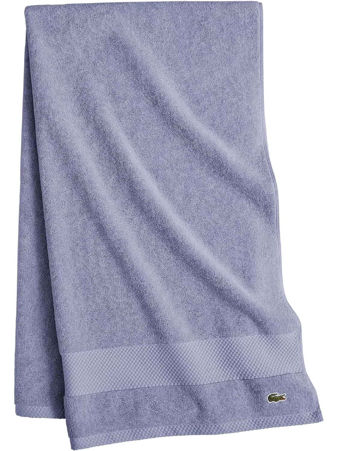 Антимикробное банное полотенце Heritage из хлопка Supima, 76,6 см x 137 см Lacoste Home — изображение 1 из 2, джинсовый синий