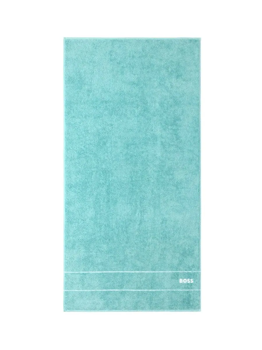 Однотонное хлопковое банное полотенце, 28 x 55 дюймов Boss Home — изображение 1 из 1, синий