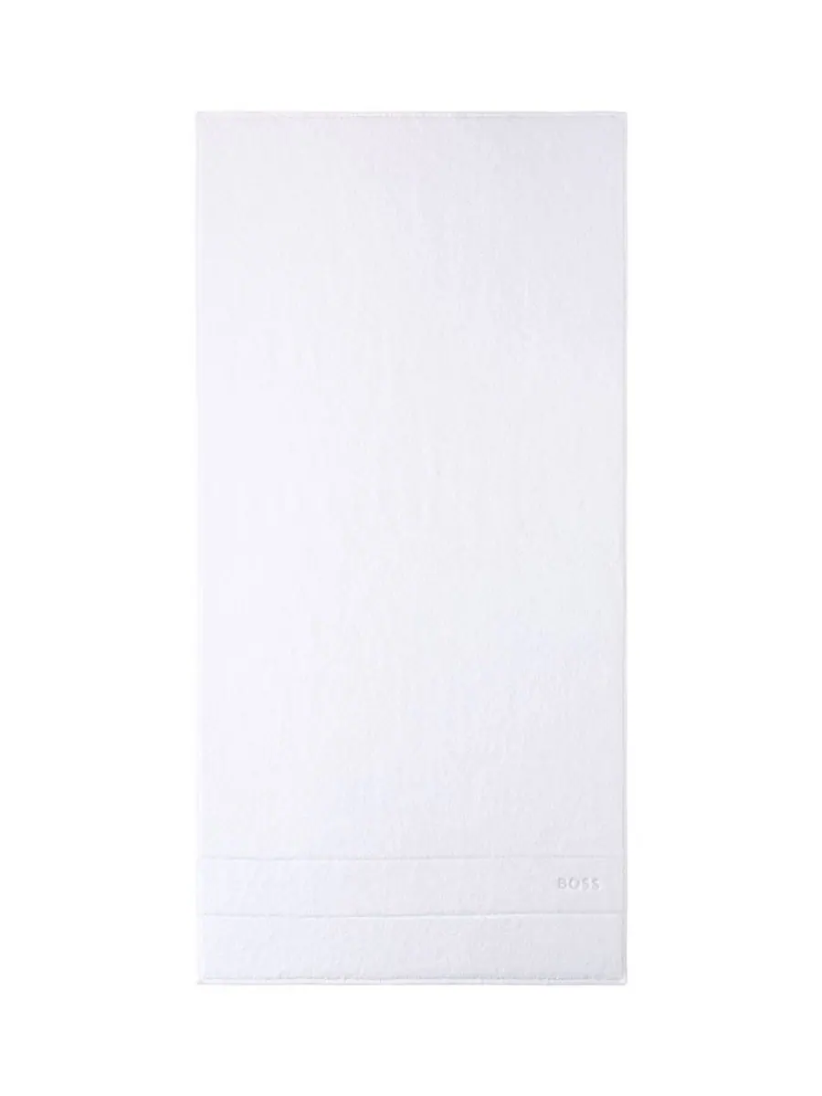 Однотонное хлопковое банное полотенце, 28 x 55 дюймов Boss Home — белый