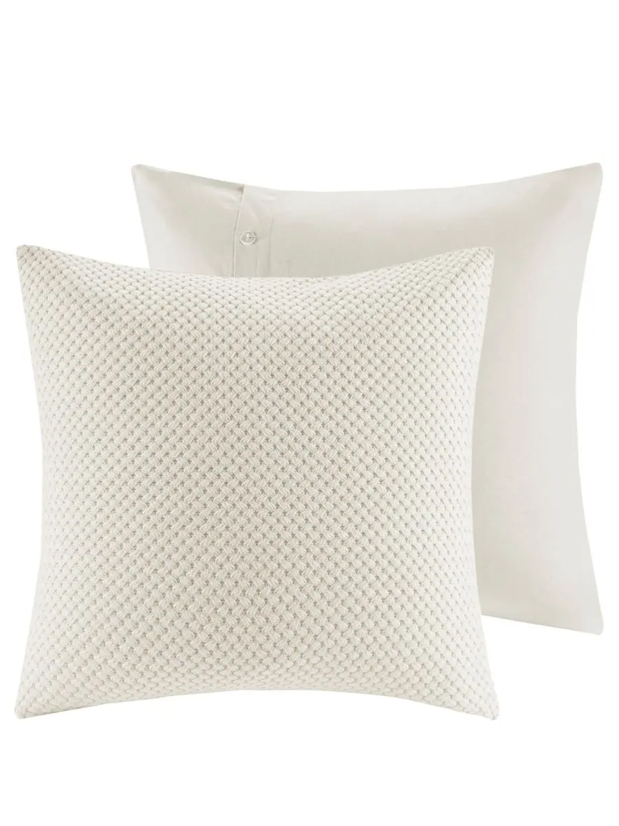 Комплект постельного белья Essence Clipped Jacquard, 9 предметов, размер Queen Madison Park — изображение 3 из 10, зеленый