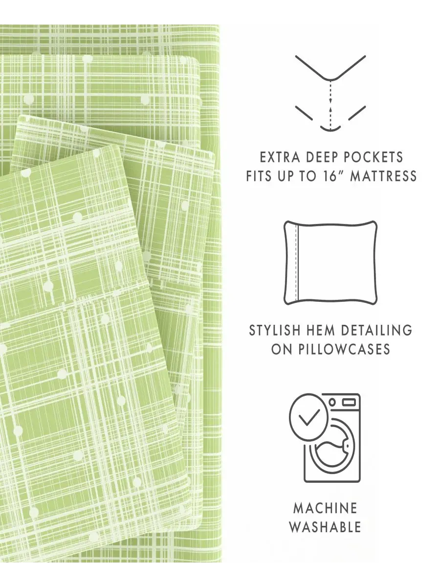 Комплект постельного белья Timeless Classics Premium Ultra Soft Pattern, 4 предмета, размер — изображение 8 из 10