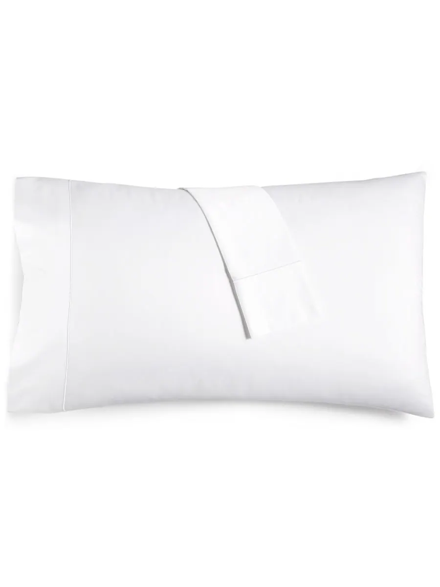 Комплект из двух наволочек Sleep Luxe из 100% хлопка с плотностью плетения 800 нитей, стандартный — изображение 1 из 1, белый