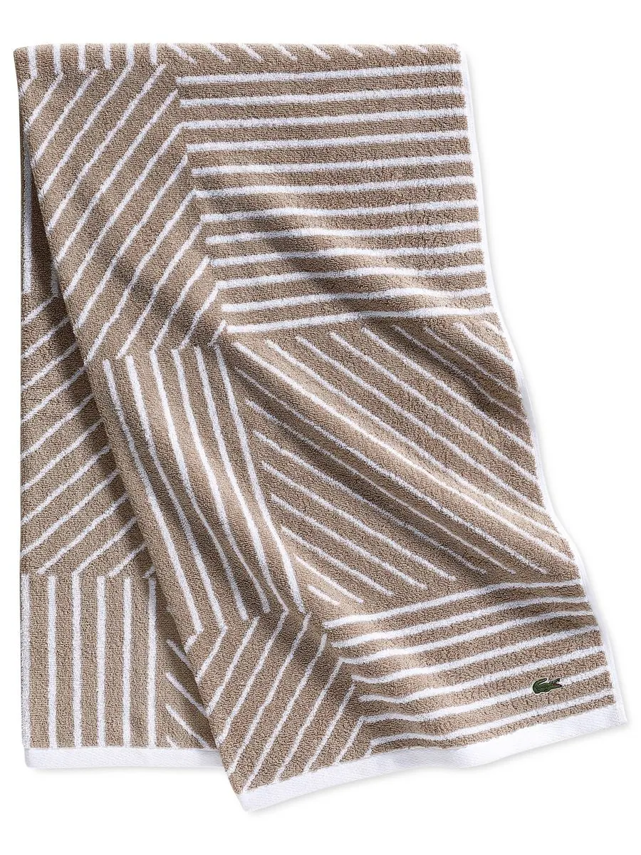 Банное полотенце Guethary, 76 x 137 см Lacoste Home — изображение 1 из 2, бежевый