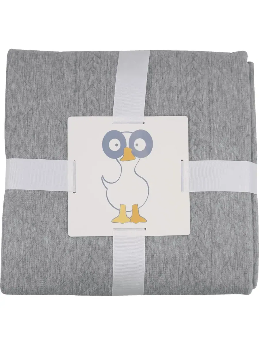 Вязаный плед Goosewaddle — серый