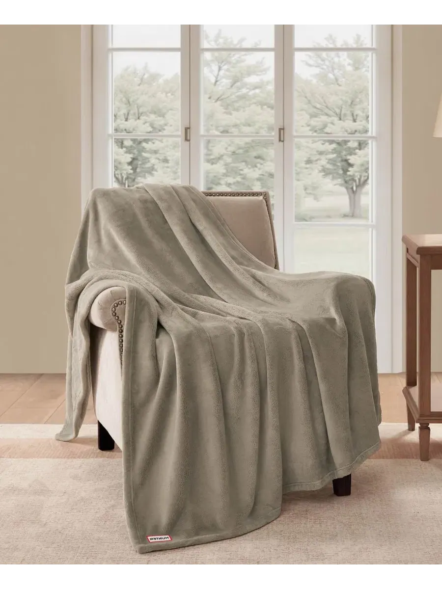 Пледы Coco Flannel Ultra Plush, 127 x 178 см Hunter — изображение 2 из 4, коричневый