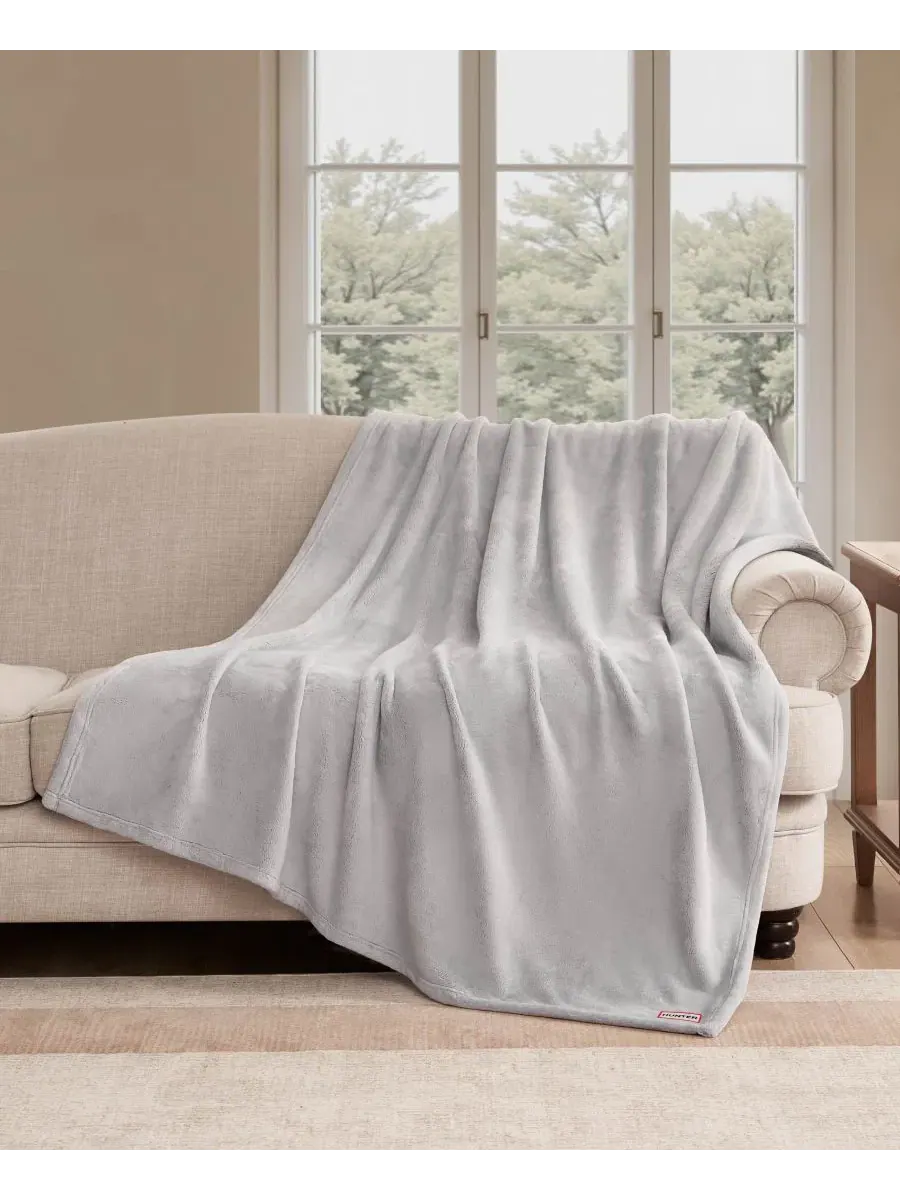 Пледы Coco Flannel Ultra Plush, 127 x 178 см Hunter — изображение 1 из 5, серый