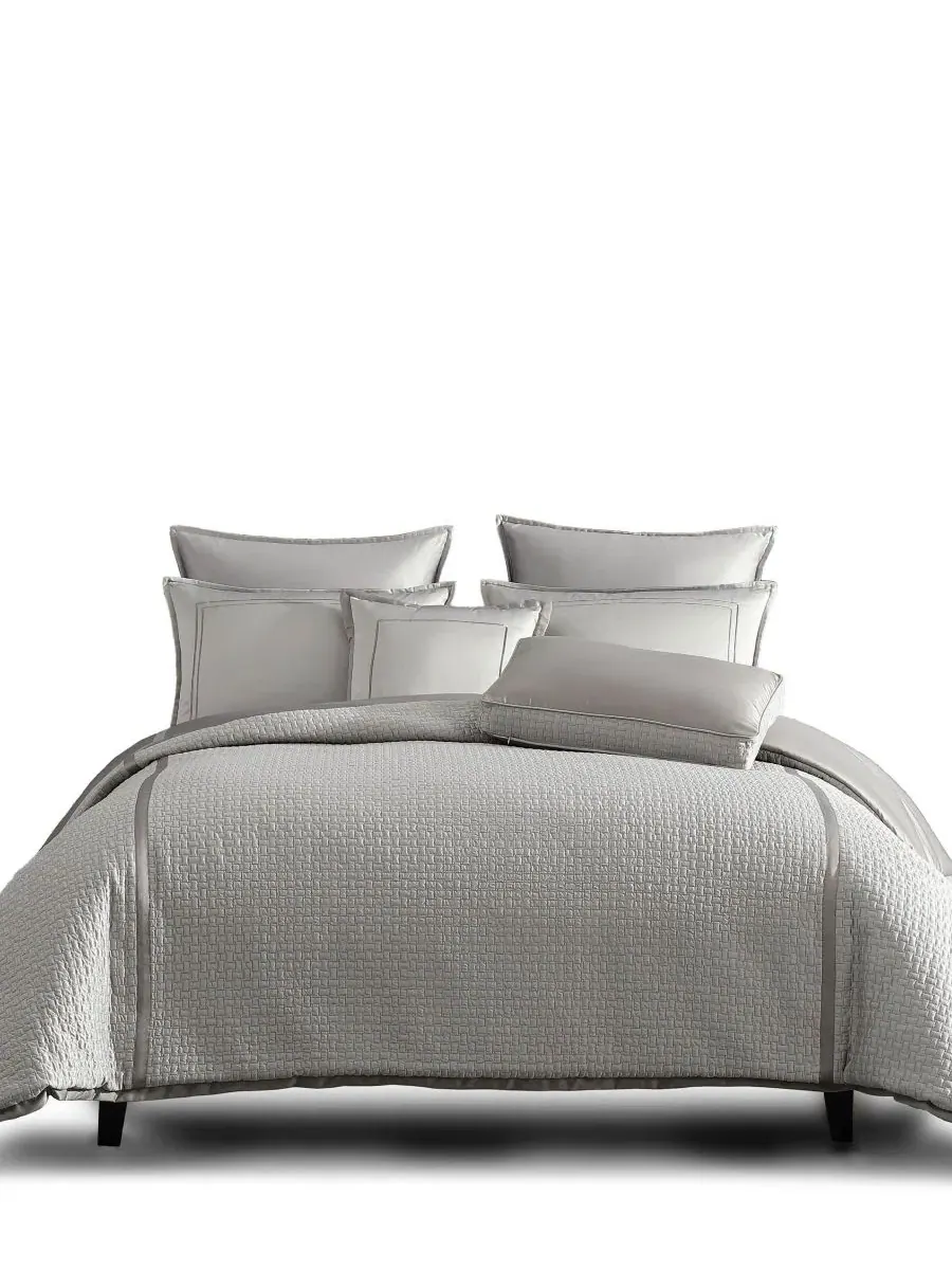 Набор стеганых одеял Kendall Reversible 7-предметный, Queen Riverbrook Home — изображение 2 из 8, серебристый серый