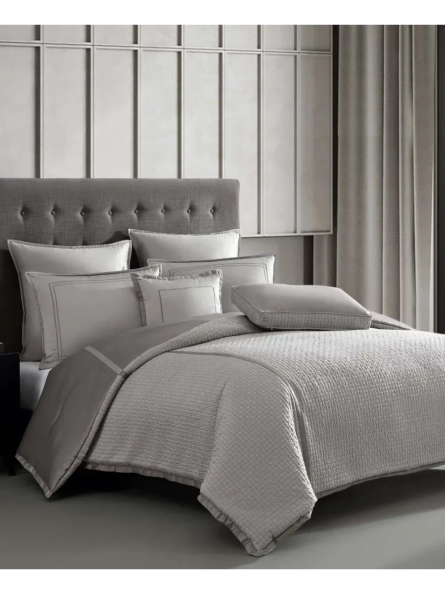 Набор стеганых одеял Kendall Reversible 7-предметный, Queen Riverbrook Home — изображение 3 из 8, серебристый серый