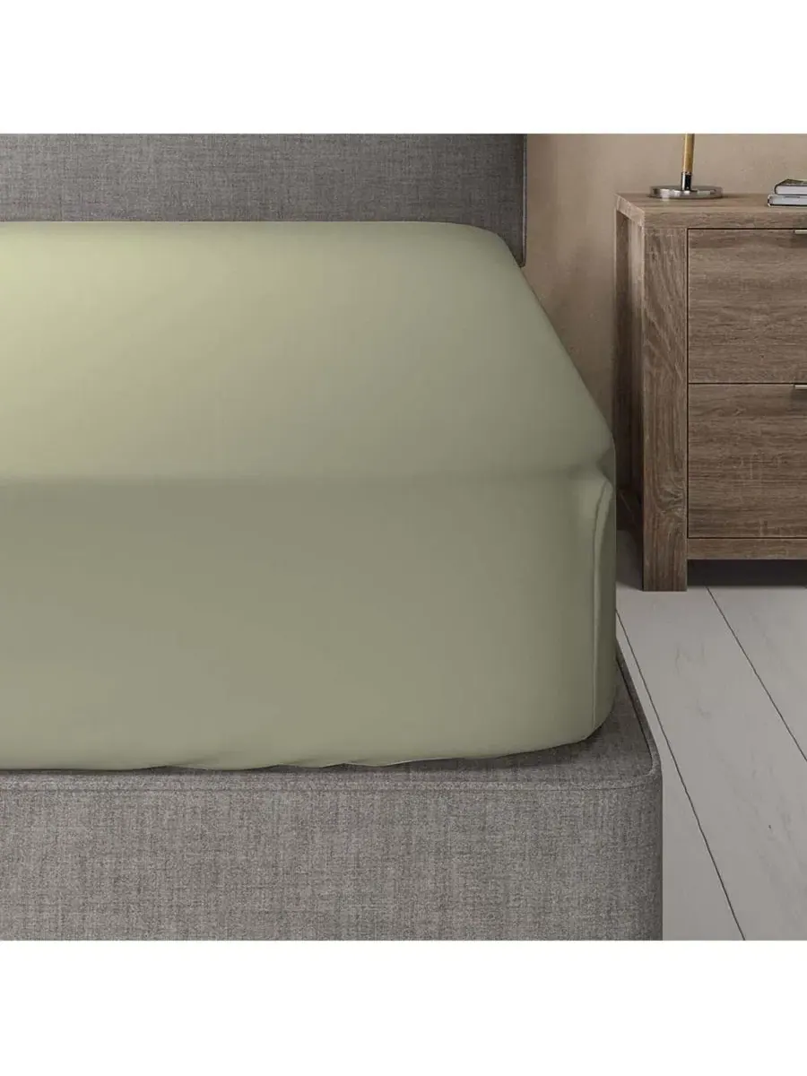 Простыня на резинке California King с глубокими карманами, 60% бамбук, 40% хлопок Egyptian Linens — изображение 2 из 2