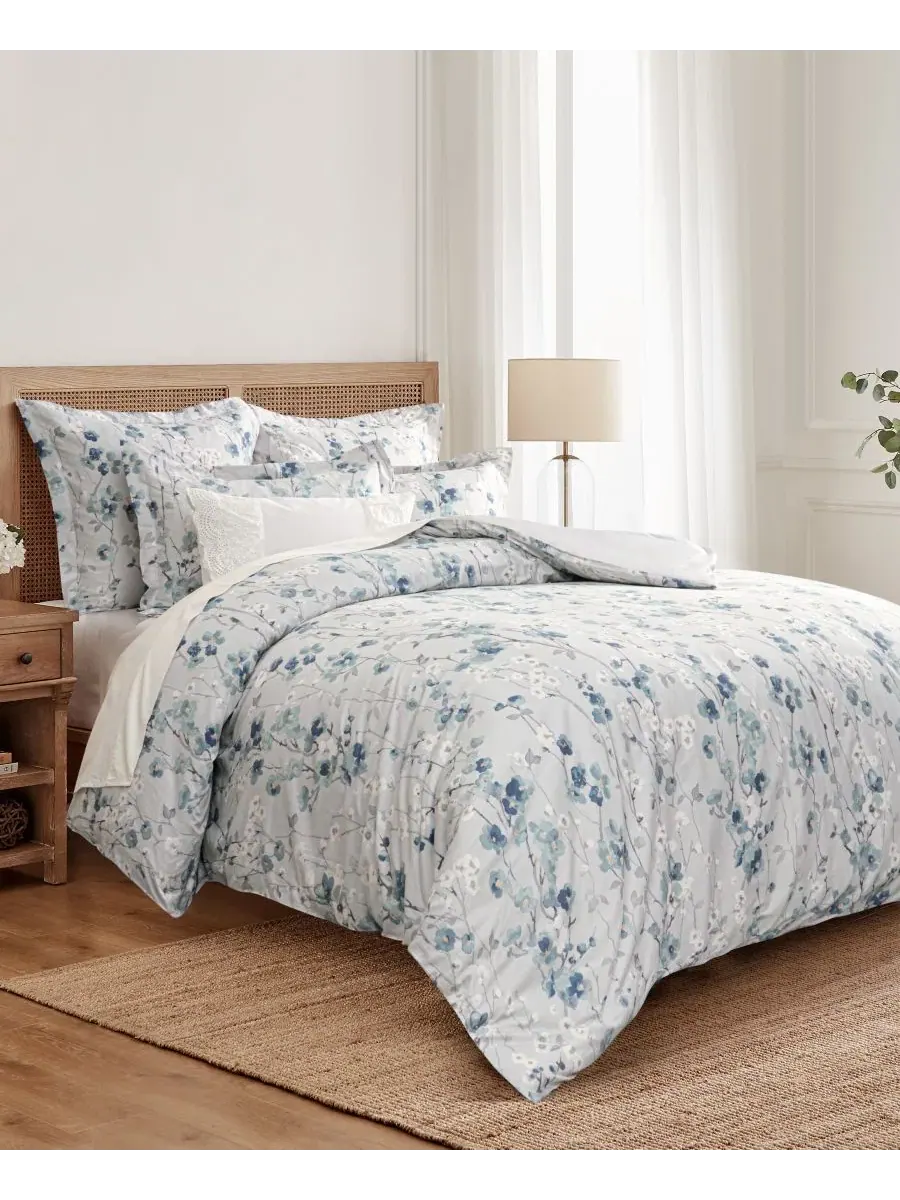 Комплект стеганого одеяла Florina Reversible 3-Pc., King/California King Levtex Home — синий