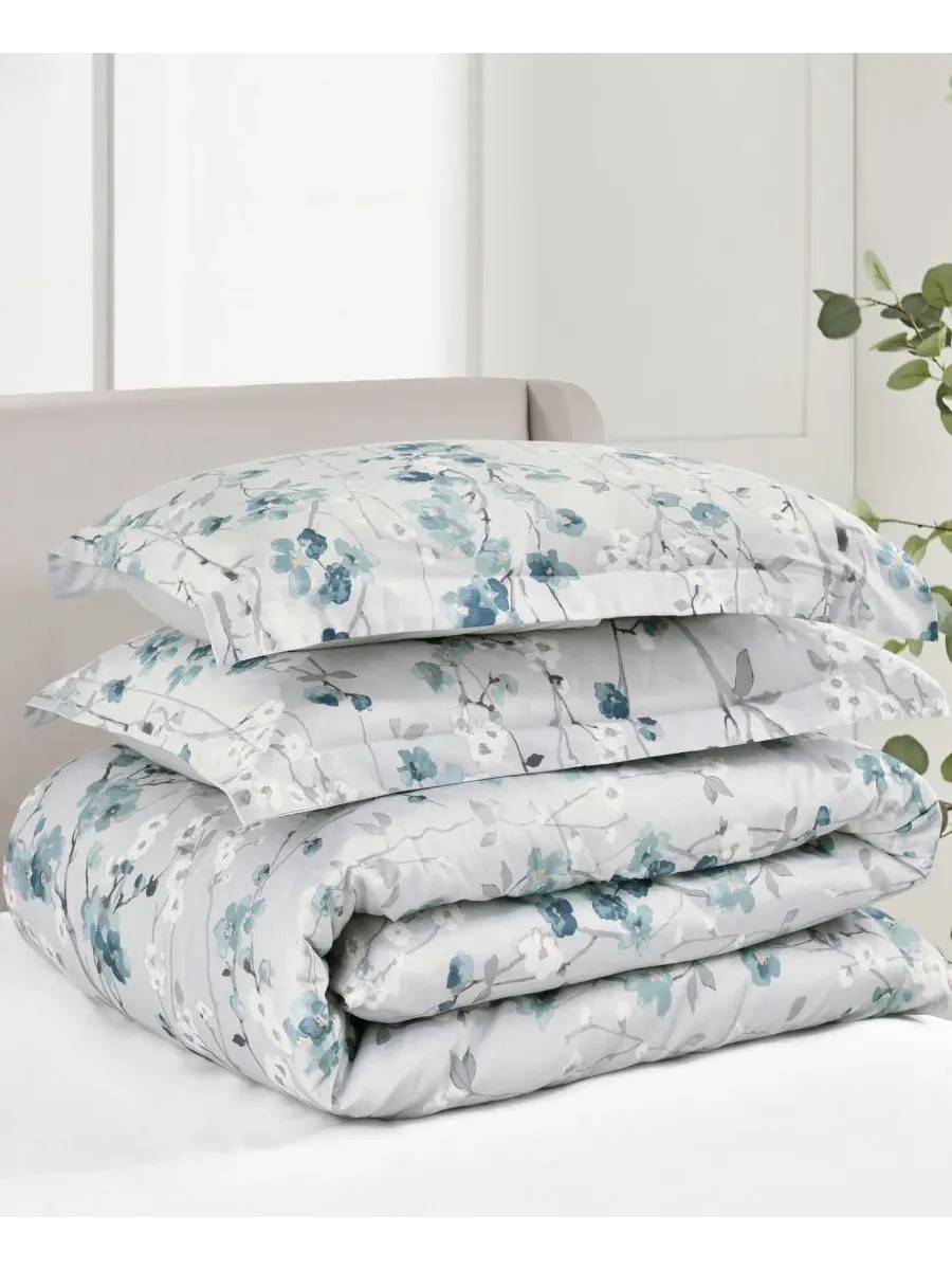 Комплект стеганого одеяла Florina Reversible 3-Pc., King/California King Levtex Home — изображение 4 из 5, синий