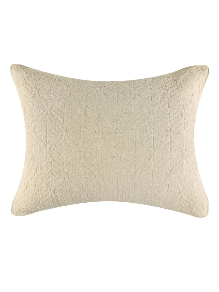 Наволочка Harper Jacquard-Woven Lightweight Greenland Home Fashions — изображение 1 из 4, тауп