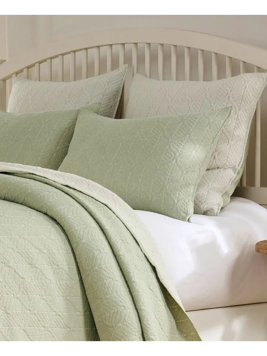 Наволочка Harper Jacquard-Woven Lightweight Greenland Home Fashions — изображение 4 из 4, шалфейный