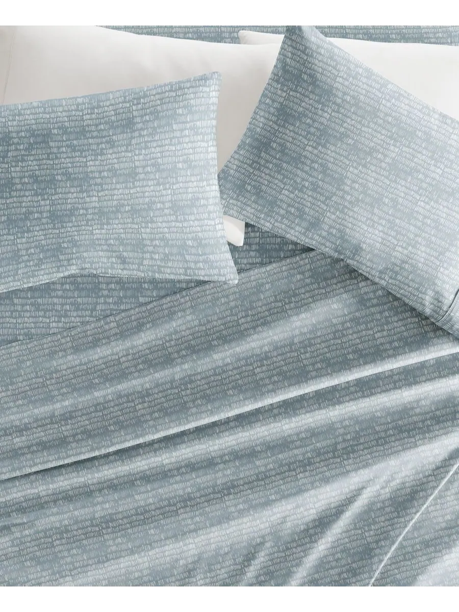 Комплект постельного белья Soft Lines из 4 предметов, размер Full ienjoy Home — изображение 2 из 4, синий