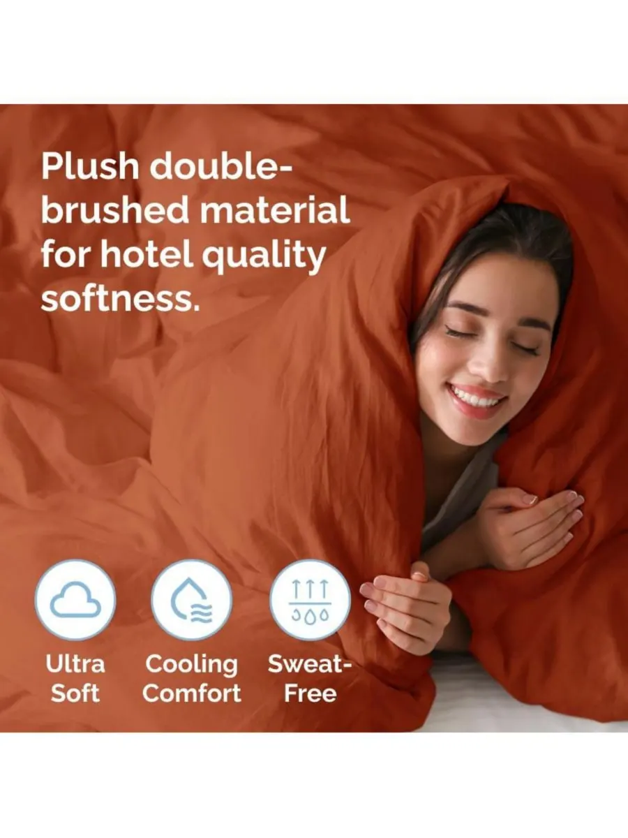 Плед из микроплюша с флисовой подкладкой CGK Unlimited, Orange, Twin — изображение 3 из 6, оранжевый