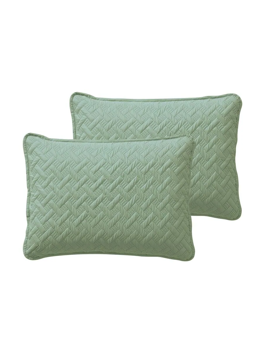 Комплект постельного белья Nina Embossed из 3 предметов, размер Full/Queen VCNY Home — изображение 2 из 5, зеленый